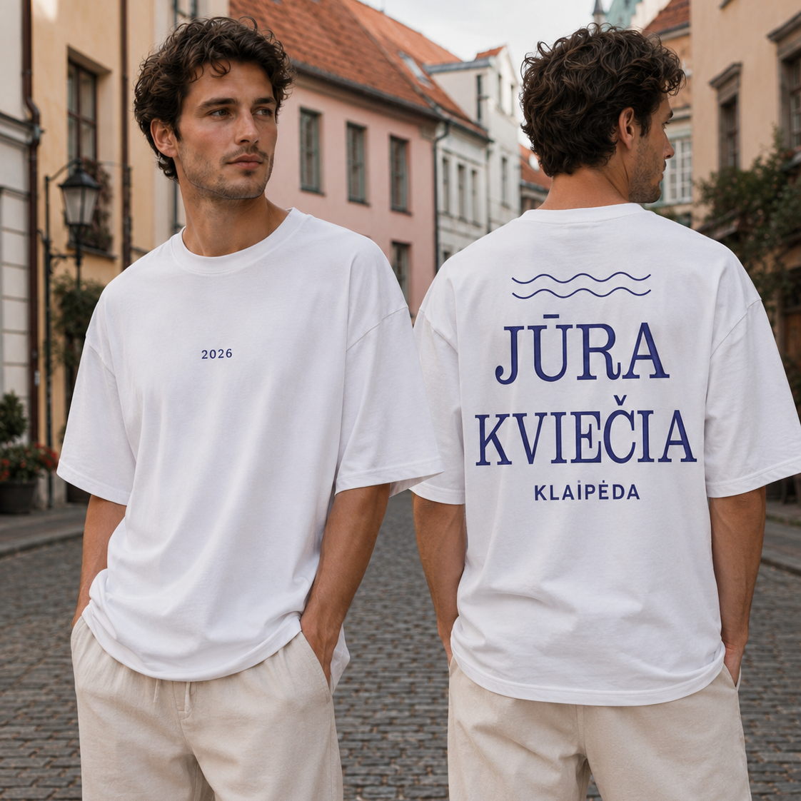Marškinėliai Jūra kviečia - Klaipėda