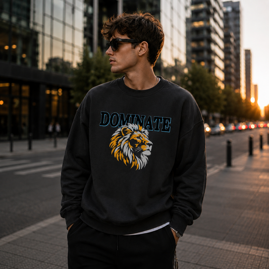 Embroidered Sweatshirt "Dominate"