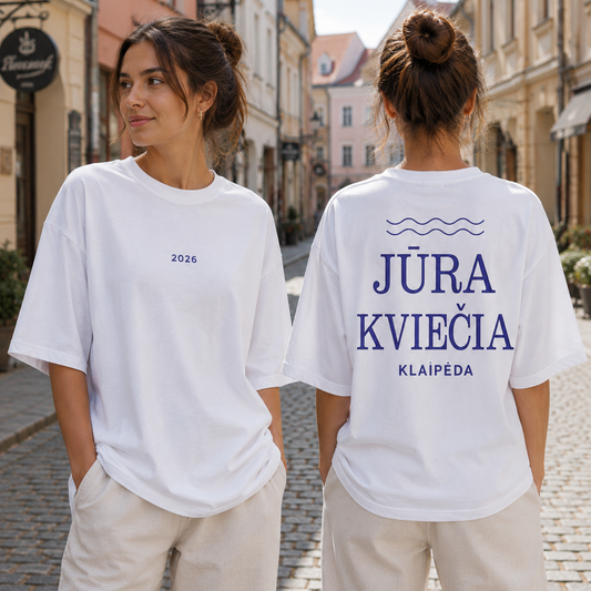 Marškinėliai Jūra kviečia - Klaipėda