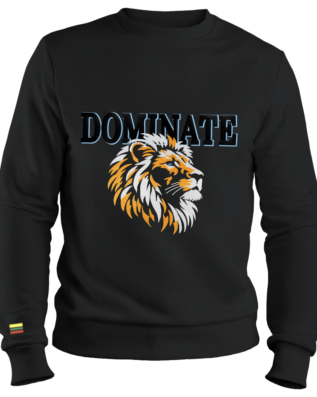 Siuvinėtas juodas džemperiss "DOMINATE"
